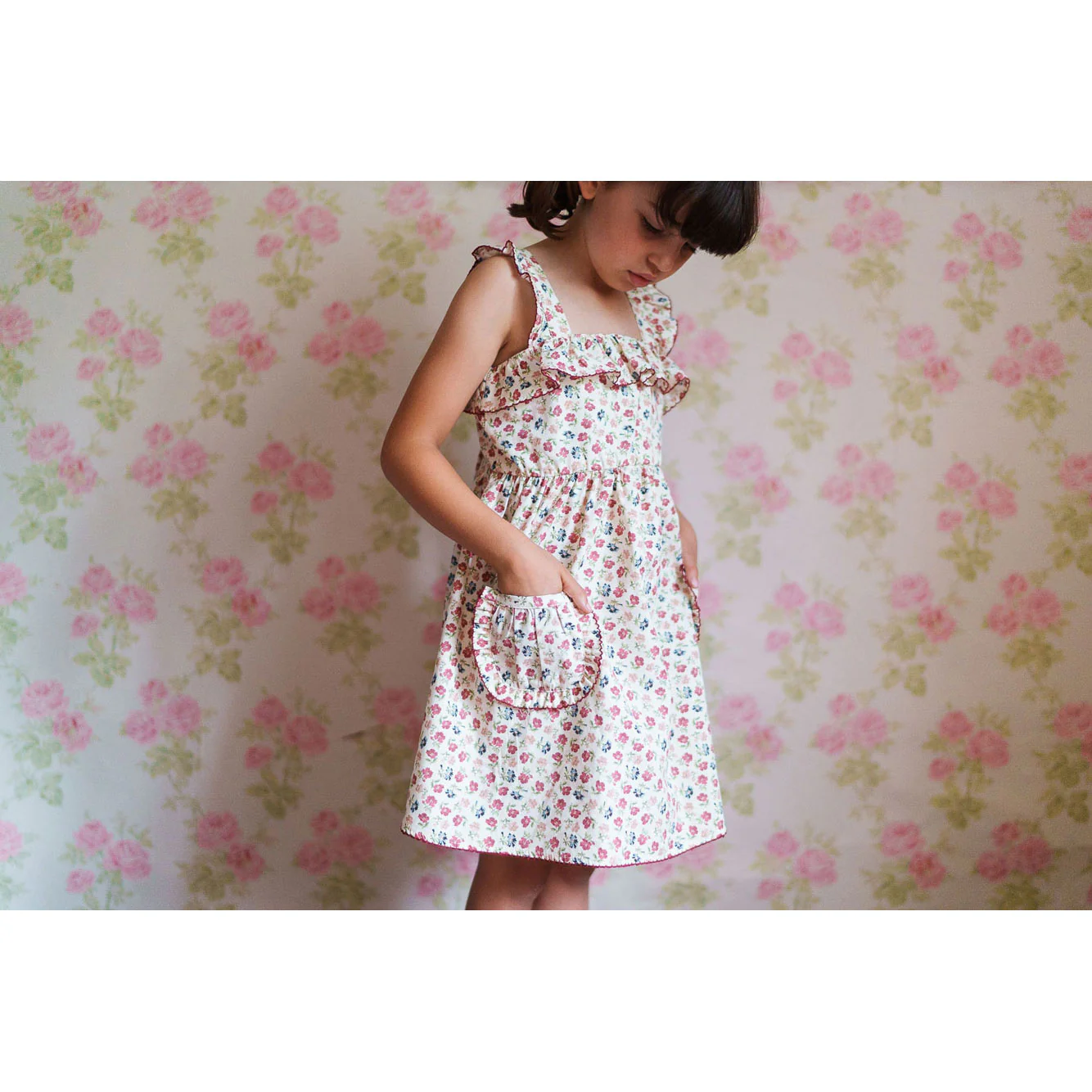 Little Cotton Clothes Sundae Floral Sandy Dress - Image 2