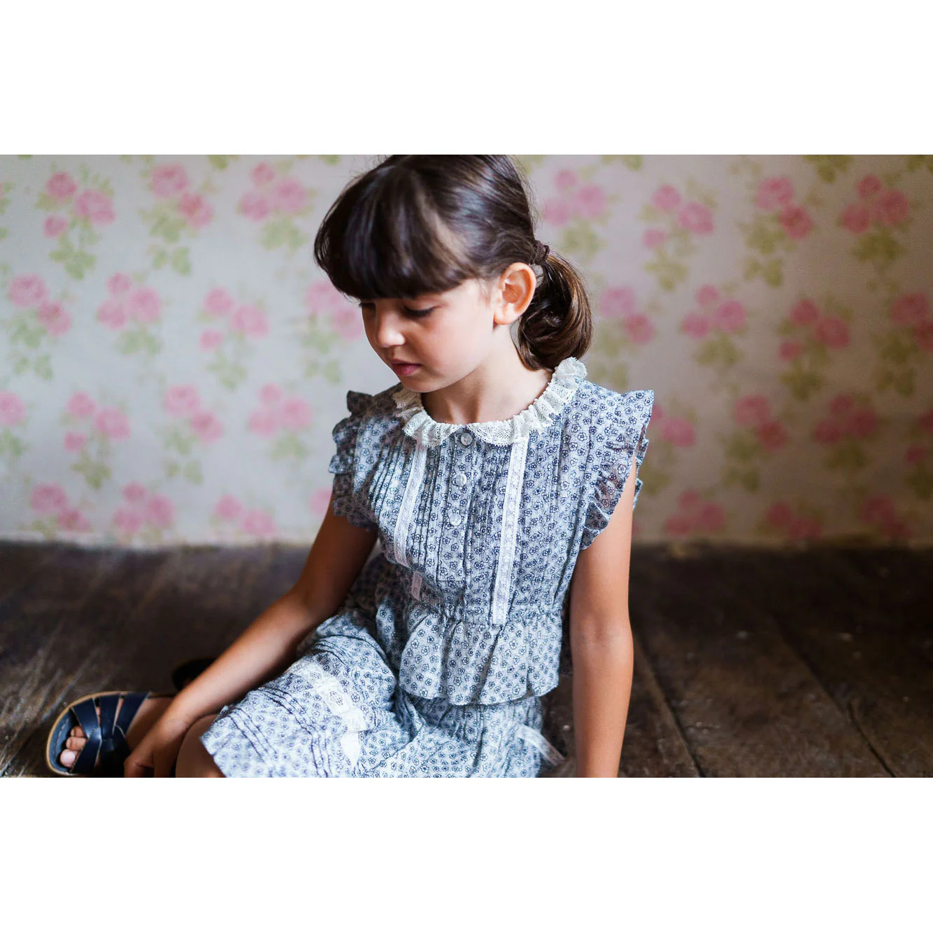 Little Cotton Clothes Tenby Floral Freya Blouse - Image 3