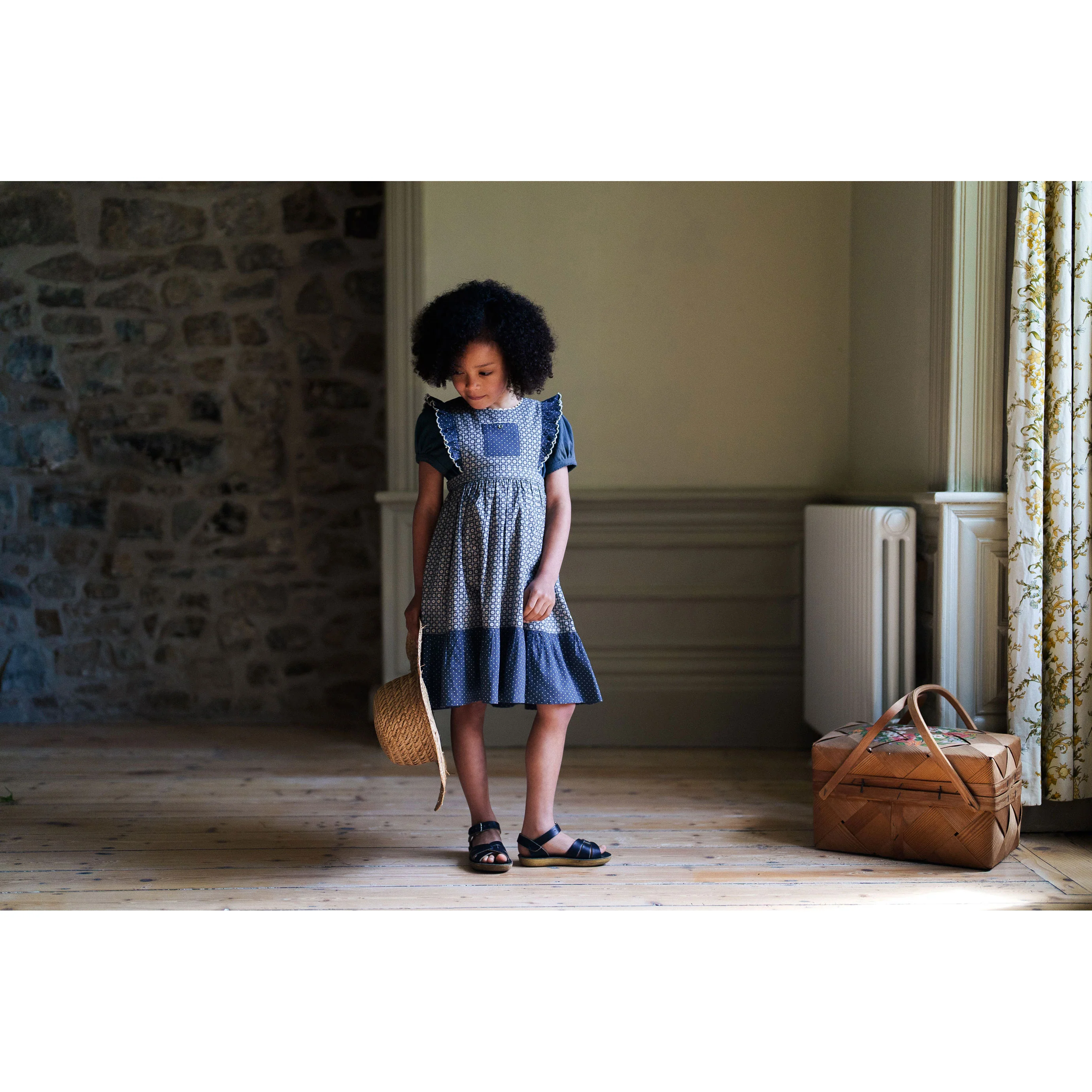Little Cotton Clothes Tessera Floral Dorothea Pinafore - Image 2