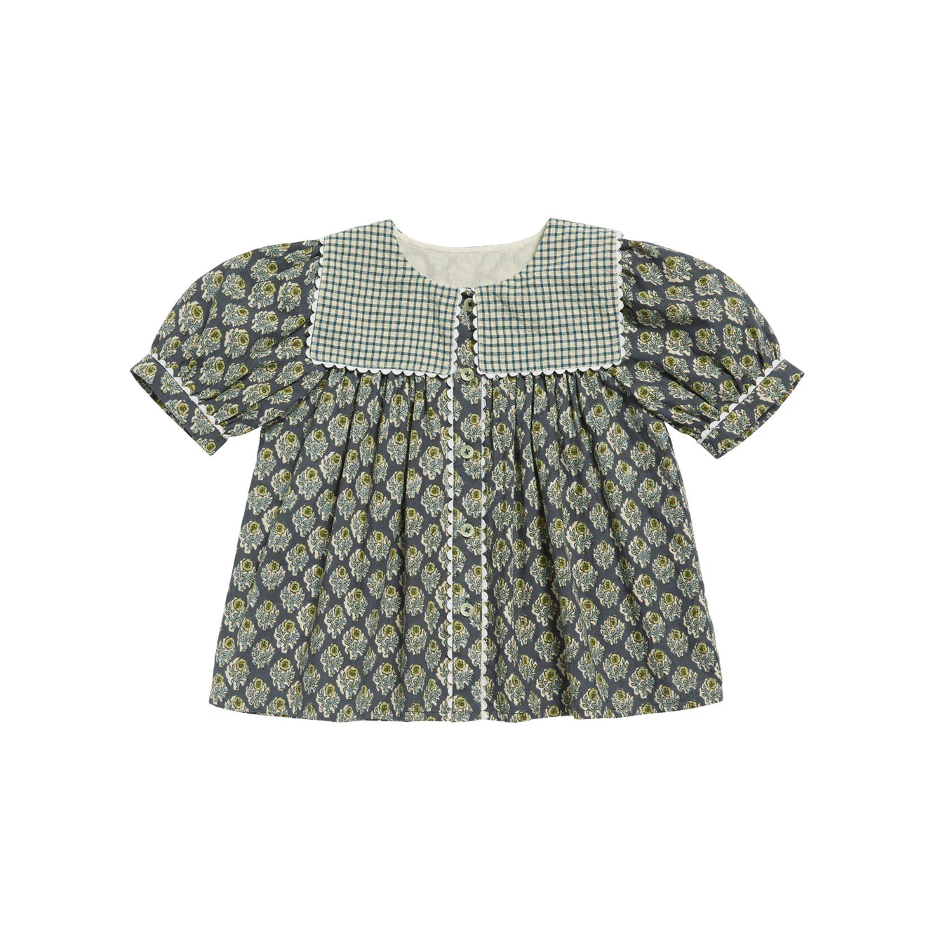 Little Cotton Clothes Thistle Floral Lara Blouse