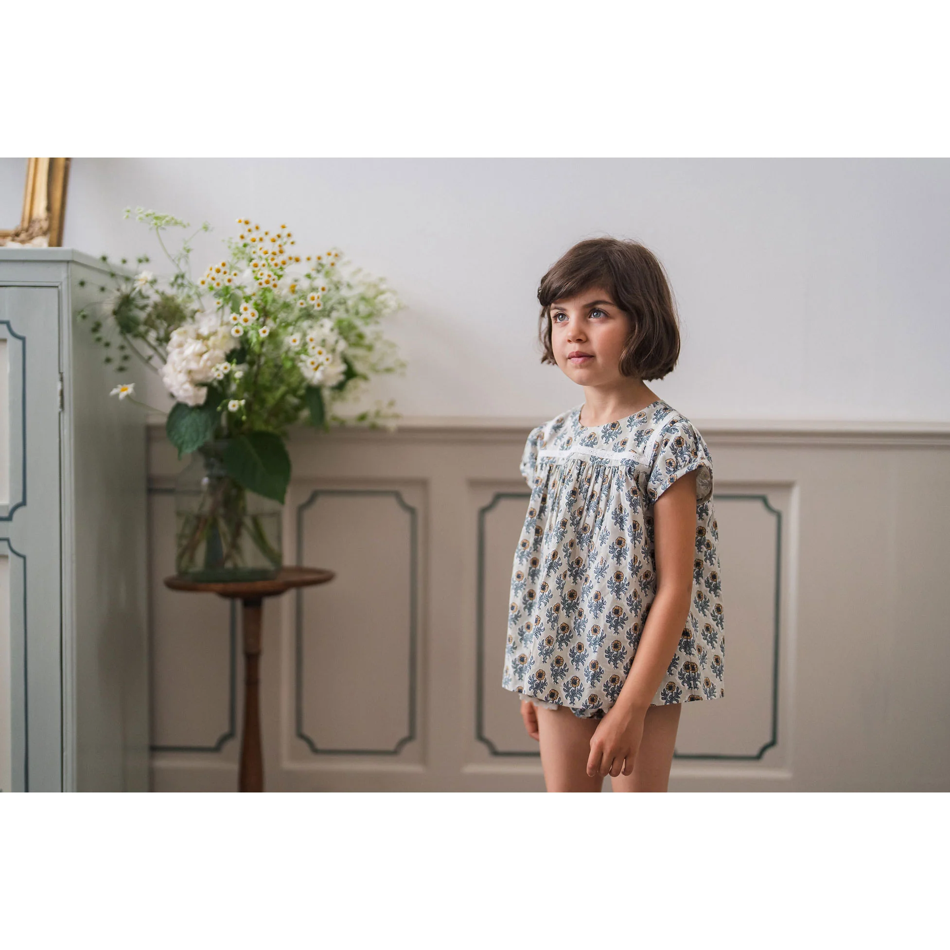 Little Cotton Clothes Thistle Floral Organic Juno Blouse - Image 2