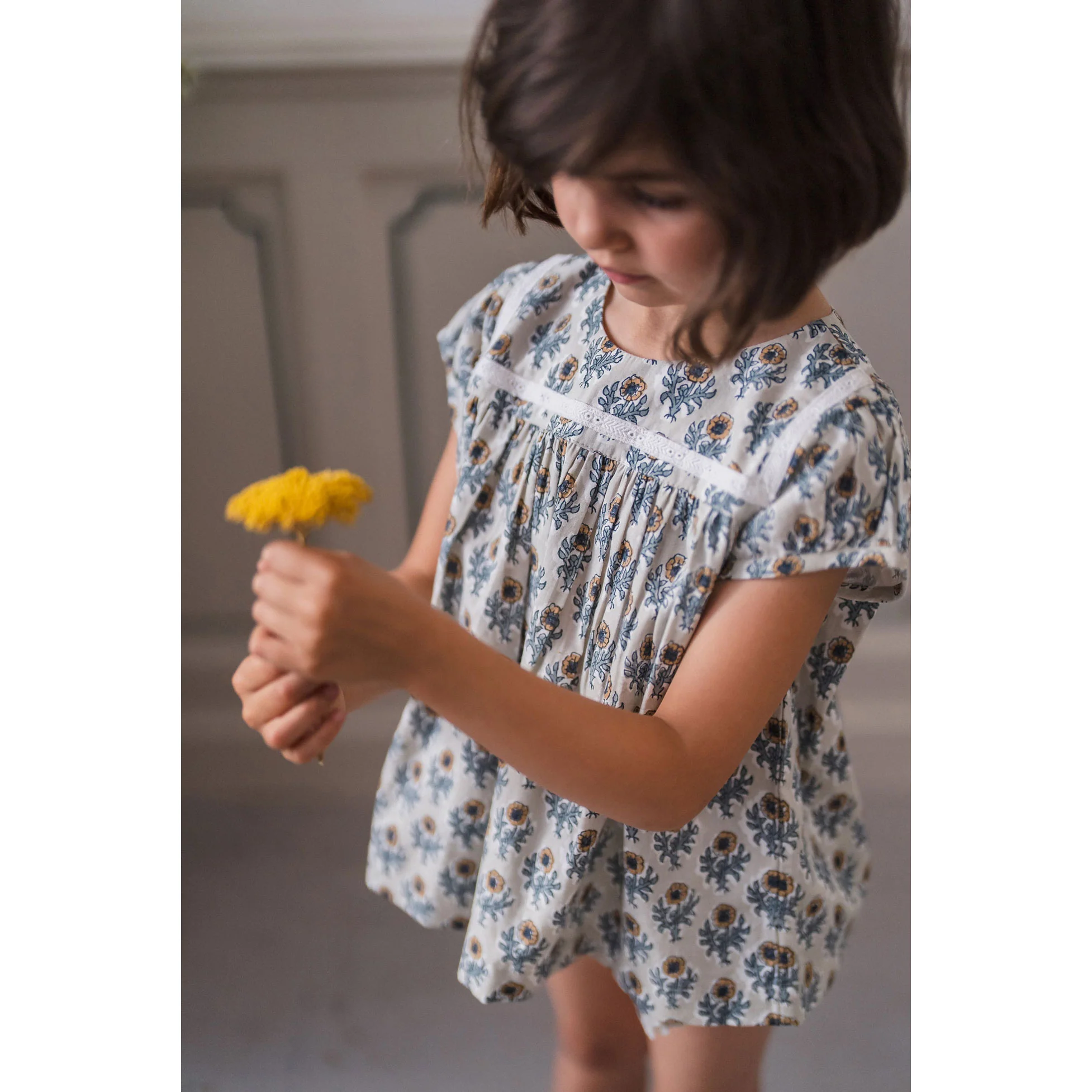 Little Cotton Clothes Thistle Floral Organic Juno Blouse - Image 4