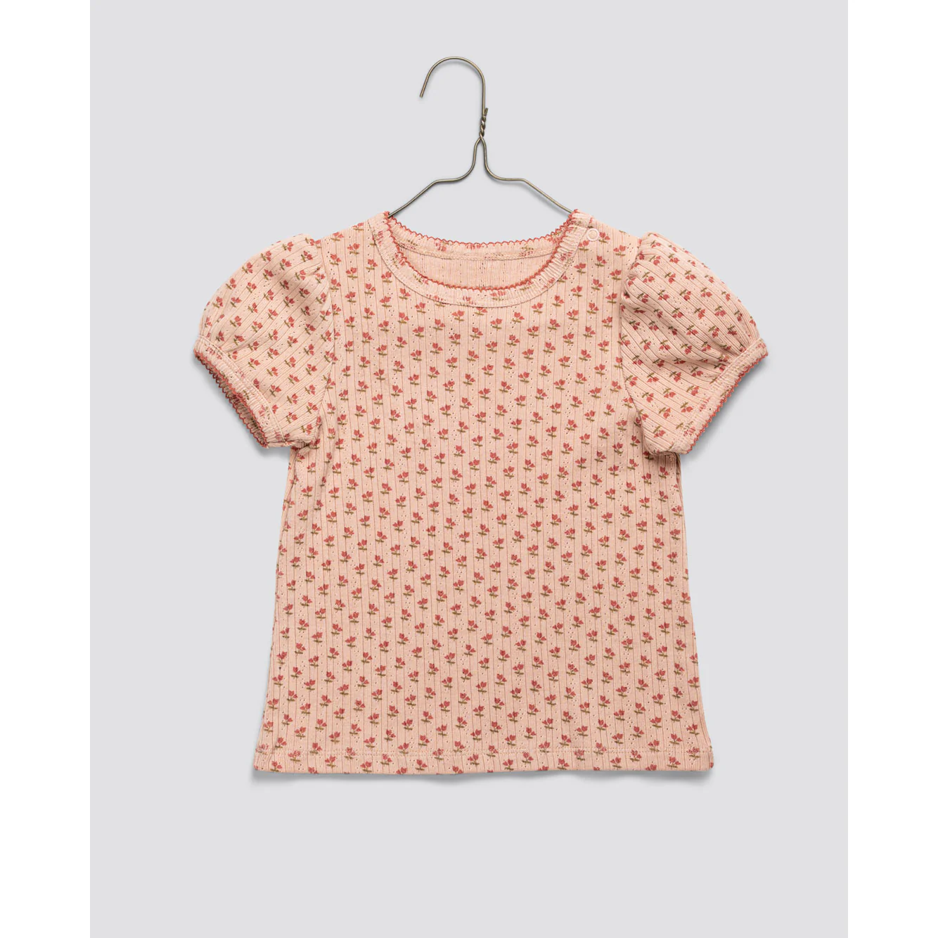 Little Cotton Clothes Tulip Floral Pointelle T-Shirt