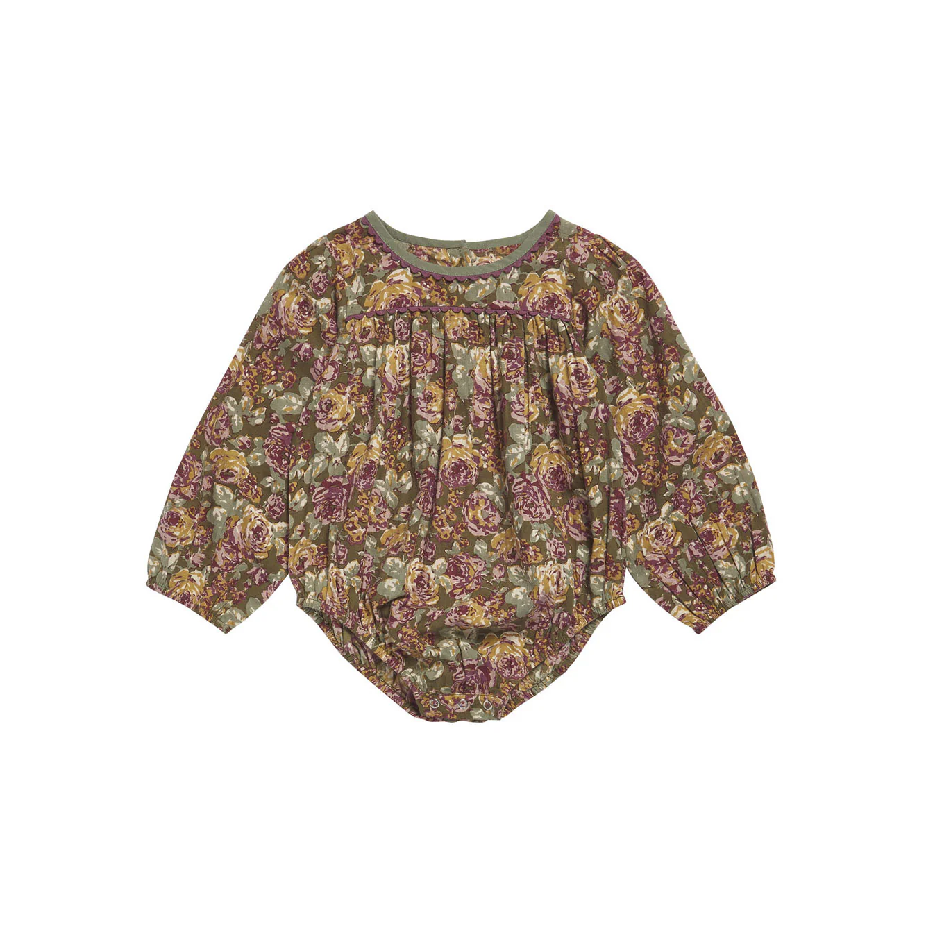 Little Cotton Clothes Wallpaper Floral Lily Romper