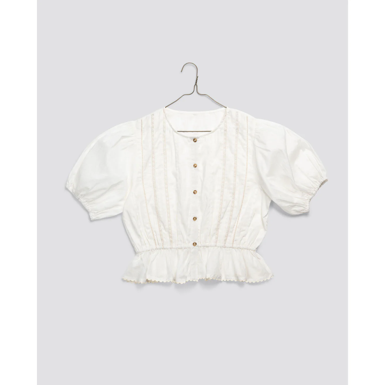 Little Cotton Clothes White Florrie Blouse