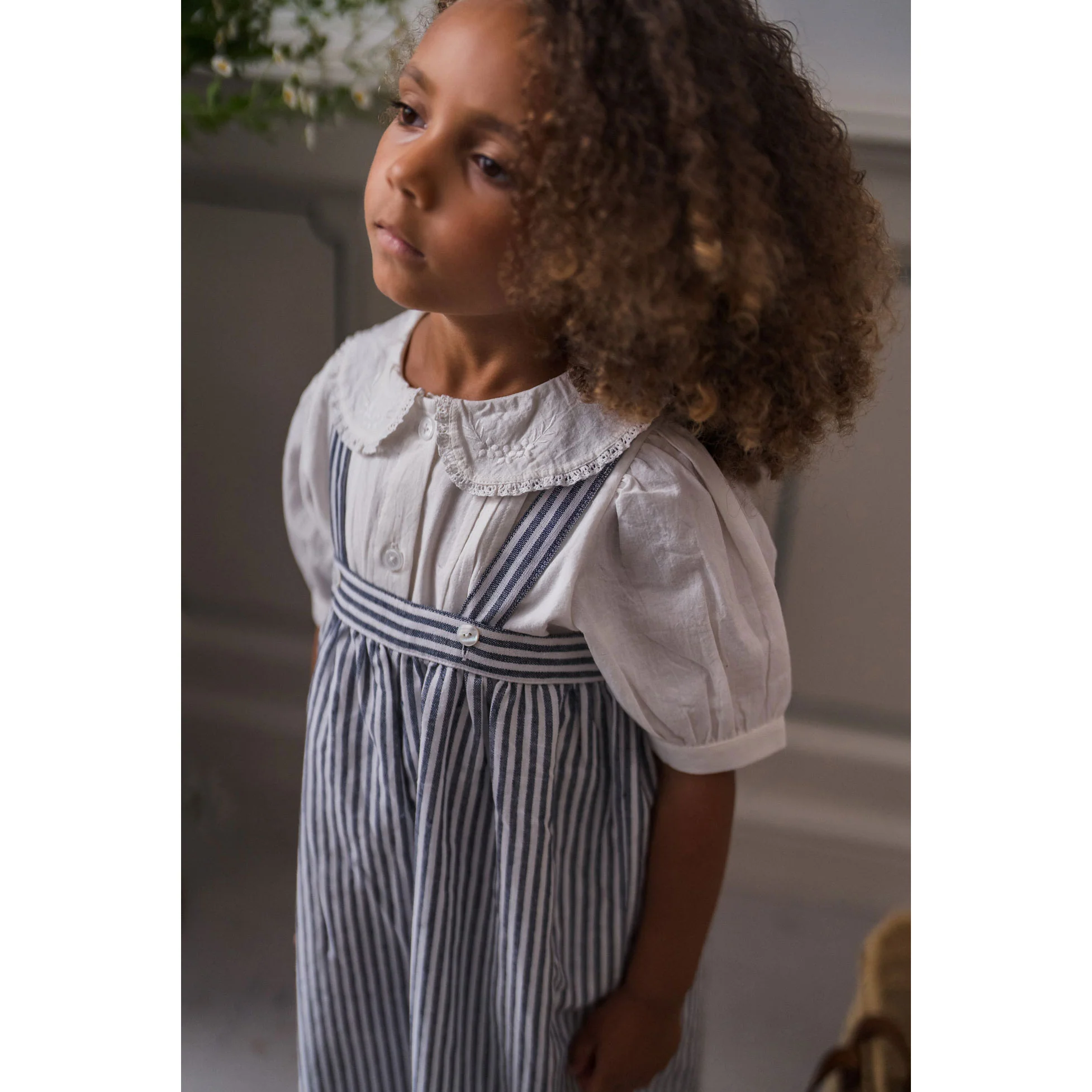 Little Cotton Clothes White Organic Gabriella Blouse - Image 3