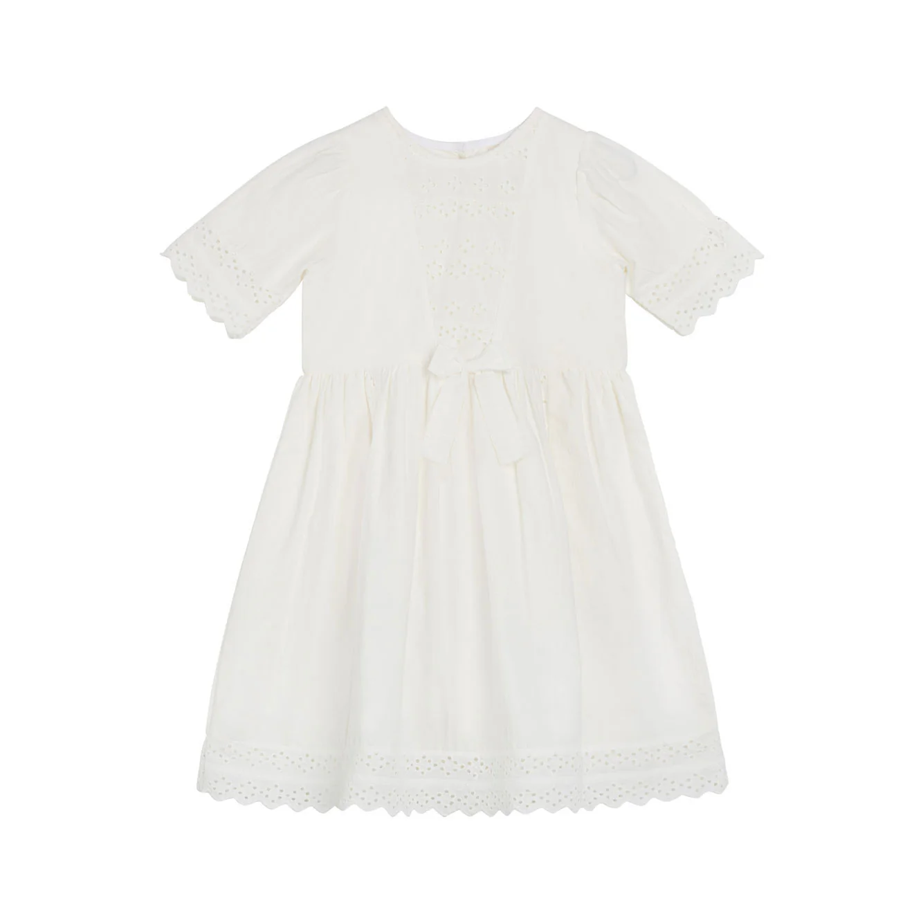 Little Cotton Clothes White Organic Seren Dress
