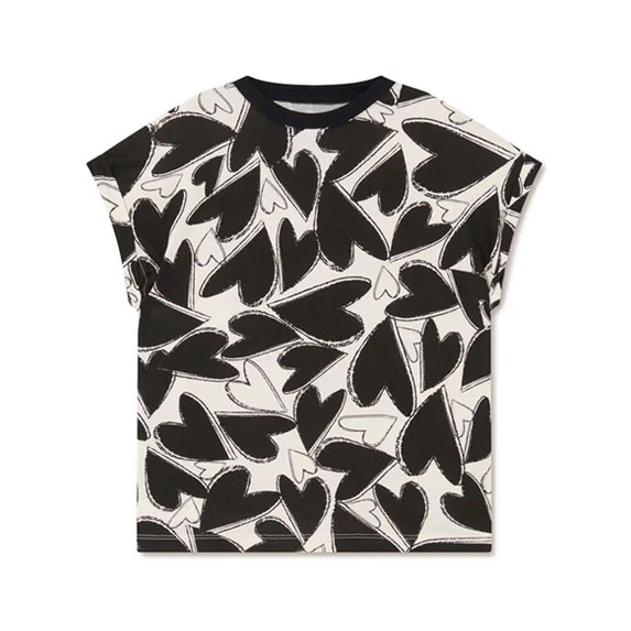 Little Creative Factory Black  Chaotic Love T-Shirt