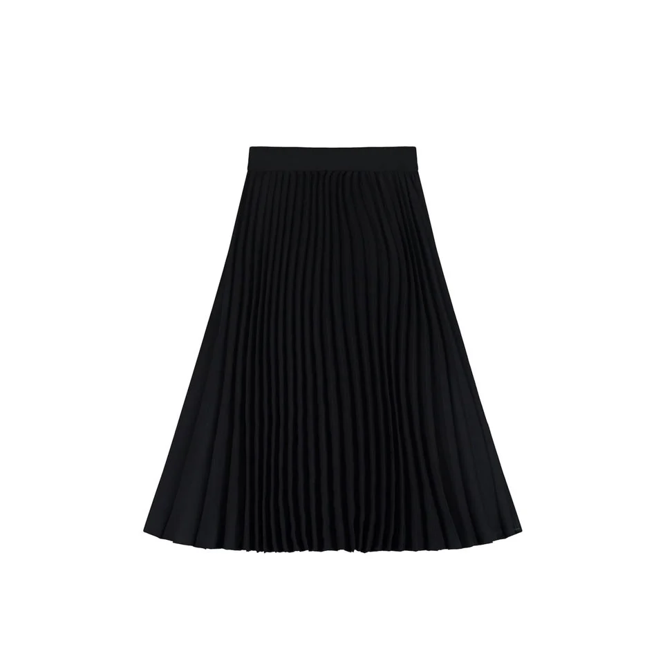 Little Creative Factory Black Cupro Pleated Skirt