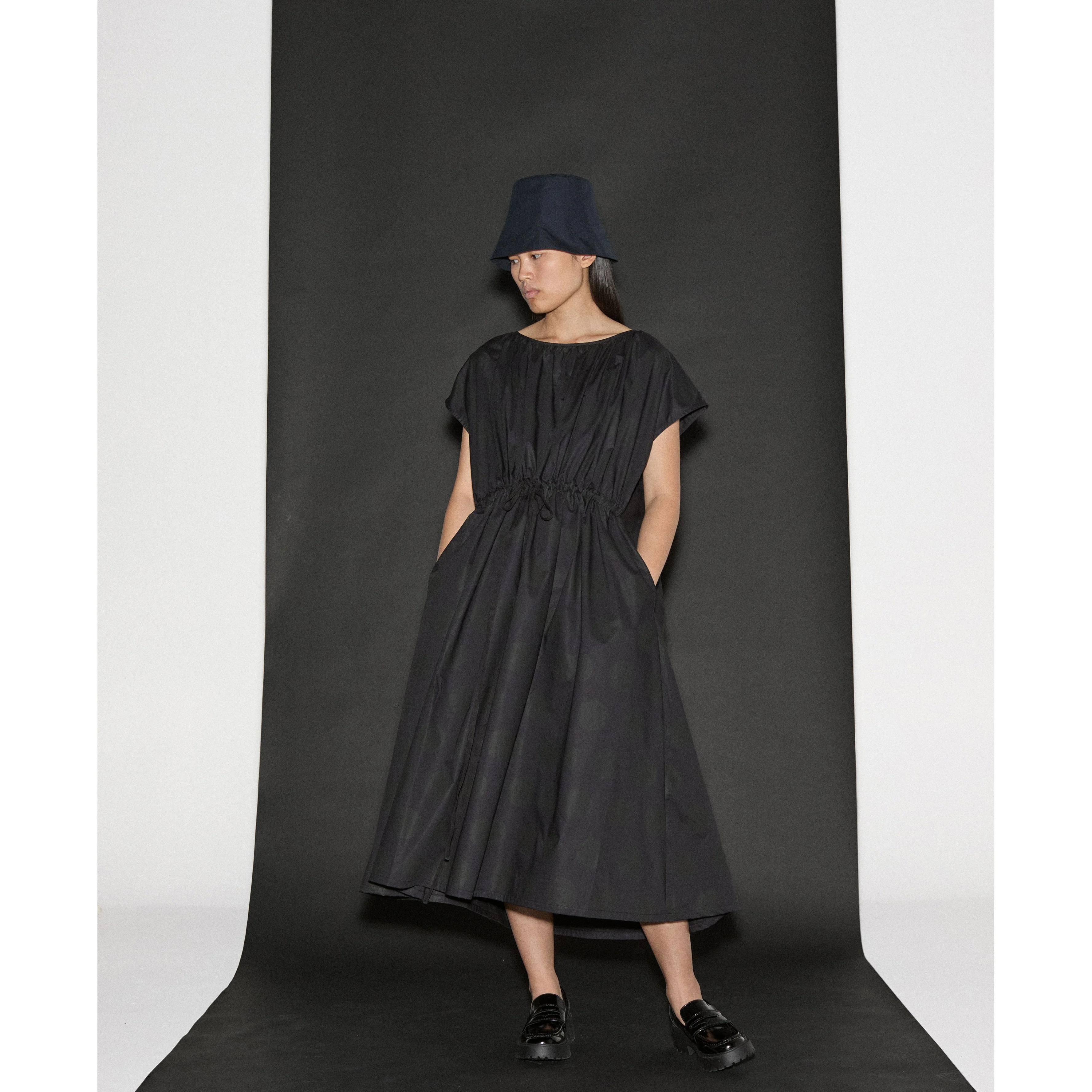 Little Creative Factory Black Dots Polka Dot Tunic Women Dress - Image 2