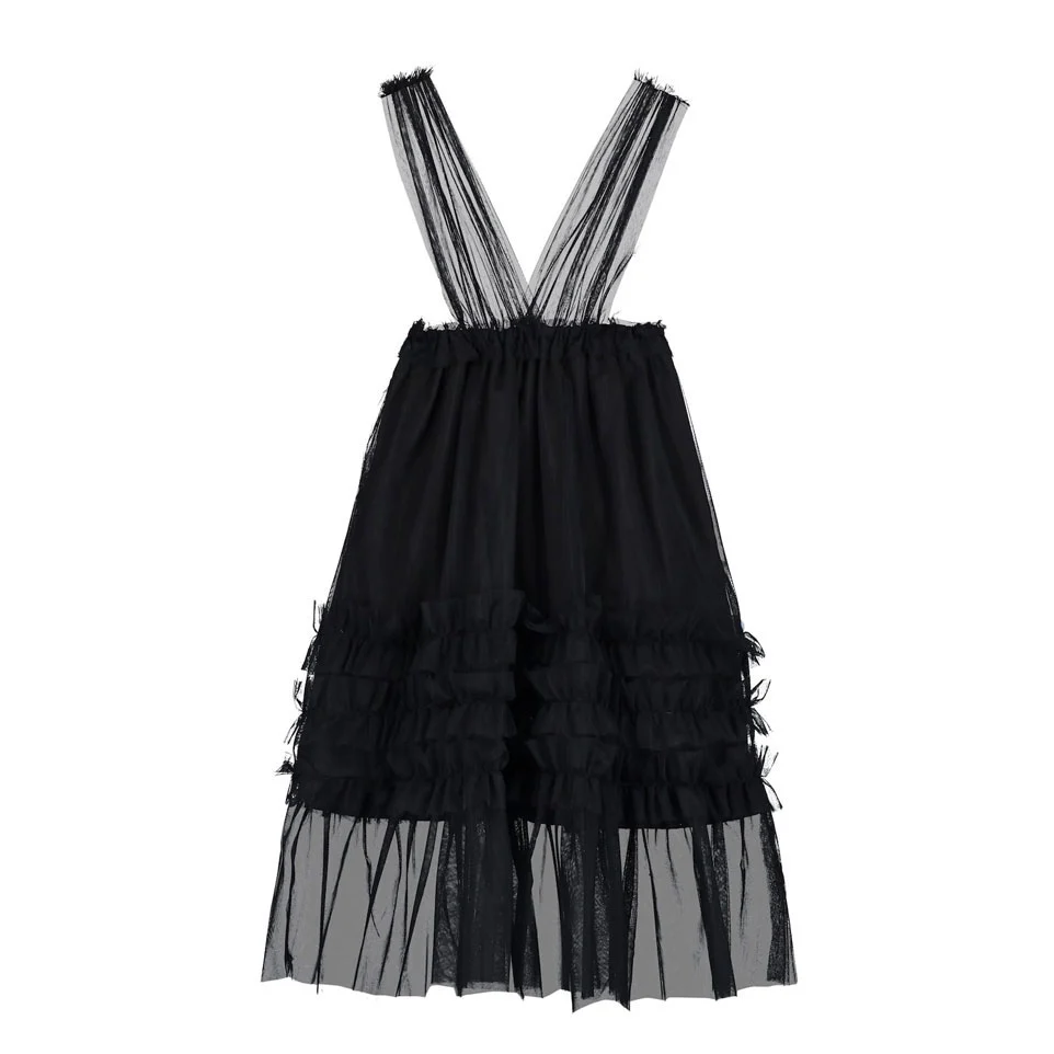 Little Creative Factory Black Gothic Dungaree Skirt