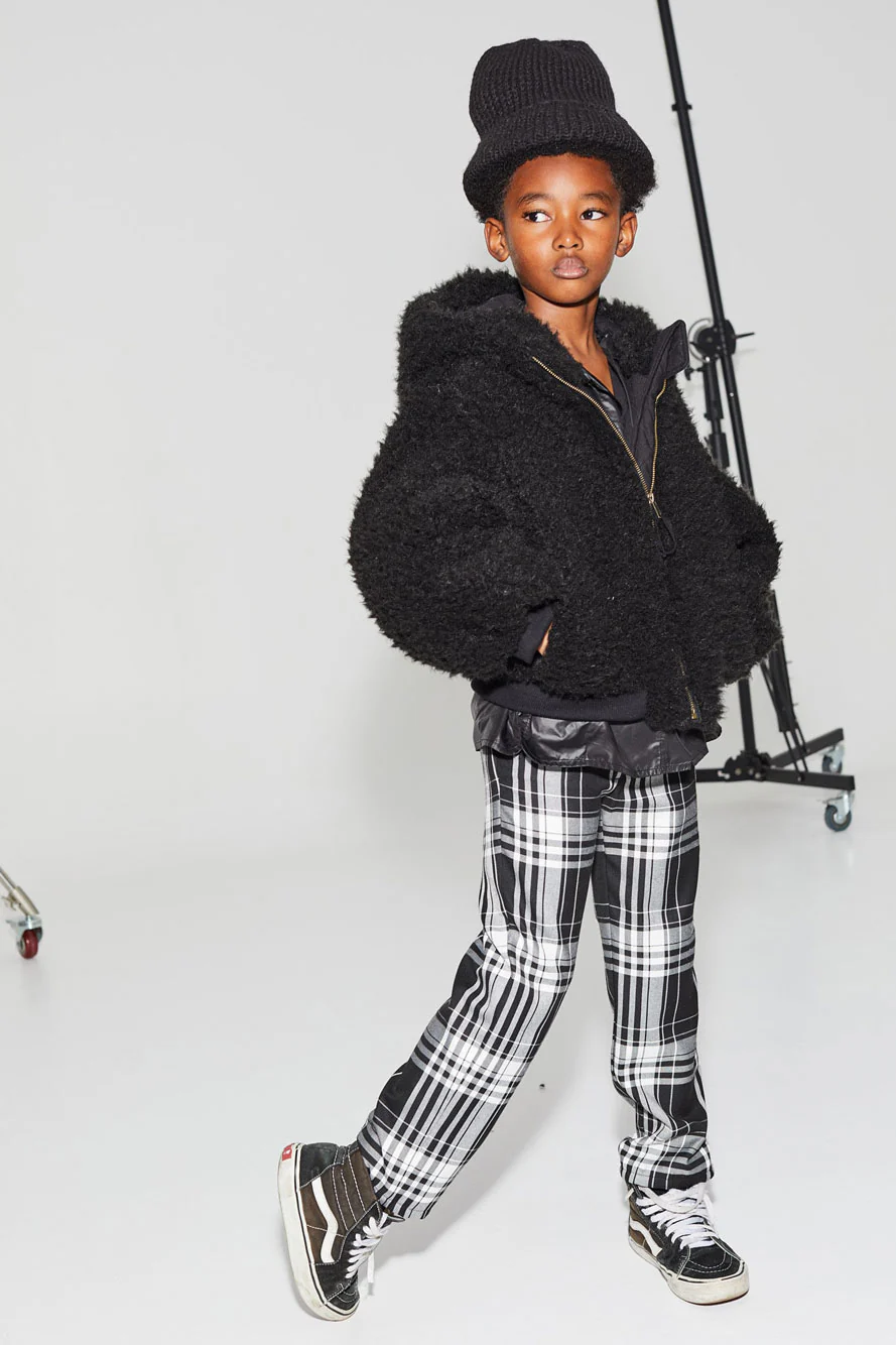 Little Creative Factory Black Harrington Bomber Jacket - Image 2