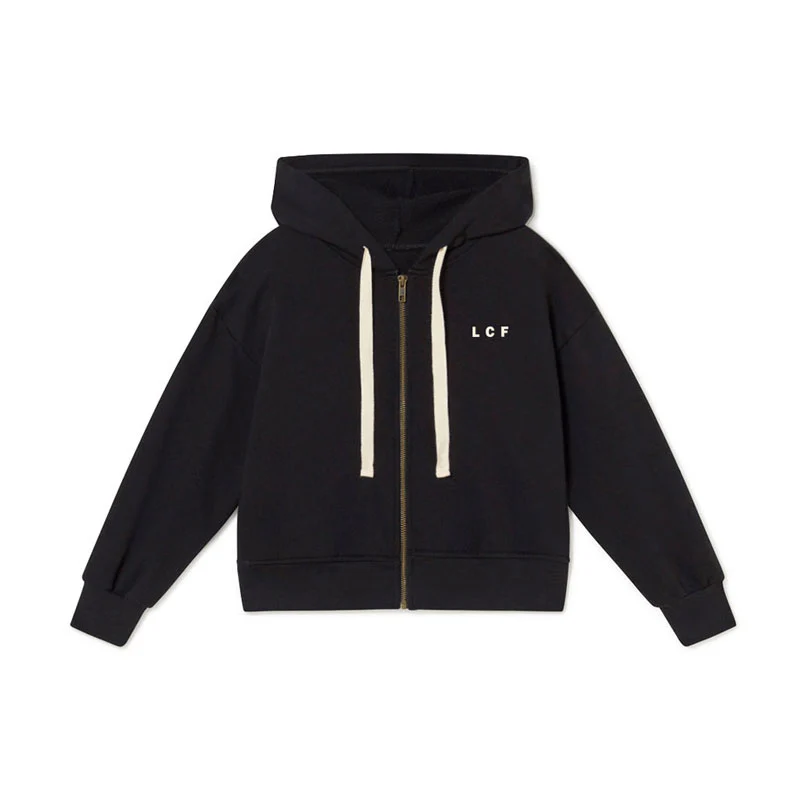 Little Creative Factory Black Monobloc Zip Hoodie