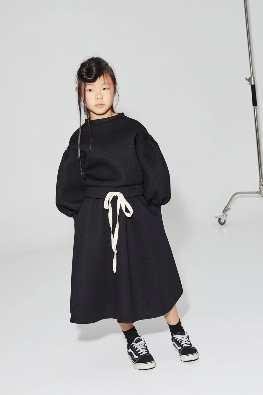 Little Creative Factory Black Neoprene Dress - Image 2