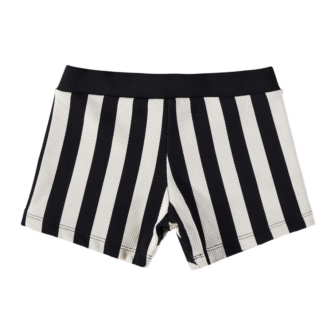 Little Creative Factory Black Striped Bathing Shorts