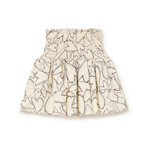 Little Creative Factory Cream Blank Love Mini Skirt