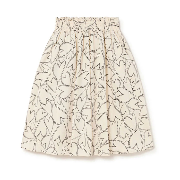 Little Creative Factory Cream Blank Love Skirt