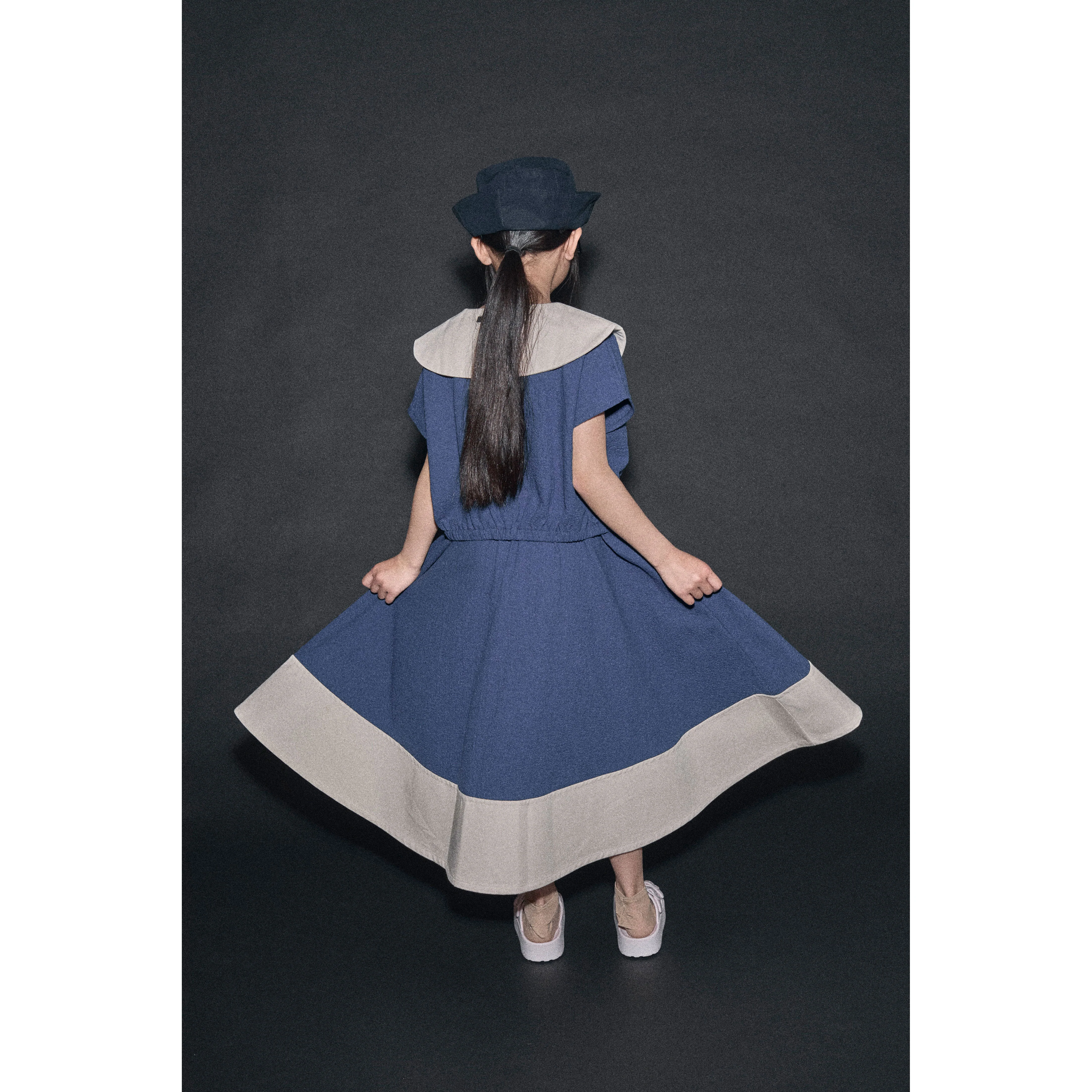 Little Creative Factory Cream/Dark Blue Cruise Skirt - Image 2