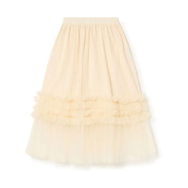 Little Creative Factory Cream Wednesday Long Skirt