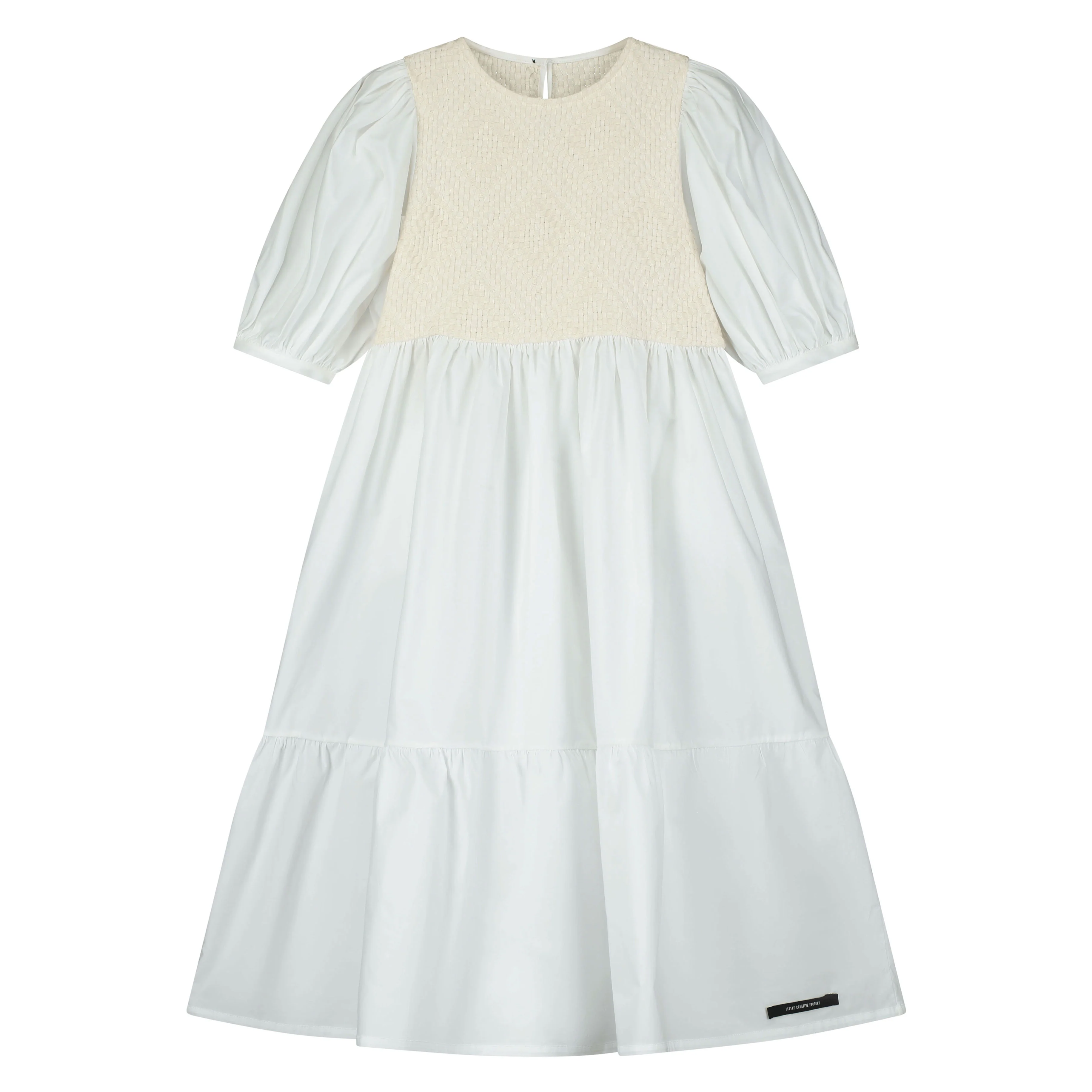 Little Creative Factory  Cream/White Iconic Dress