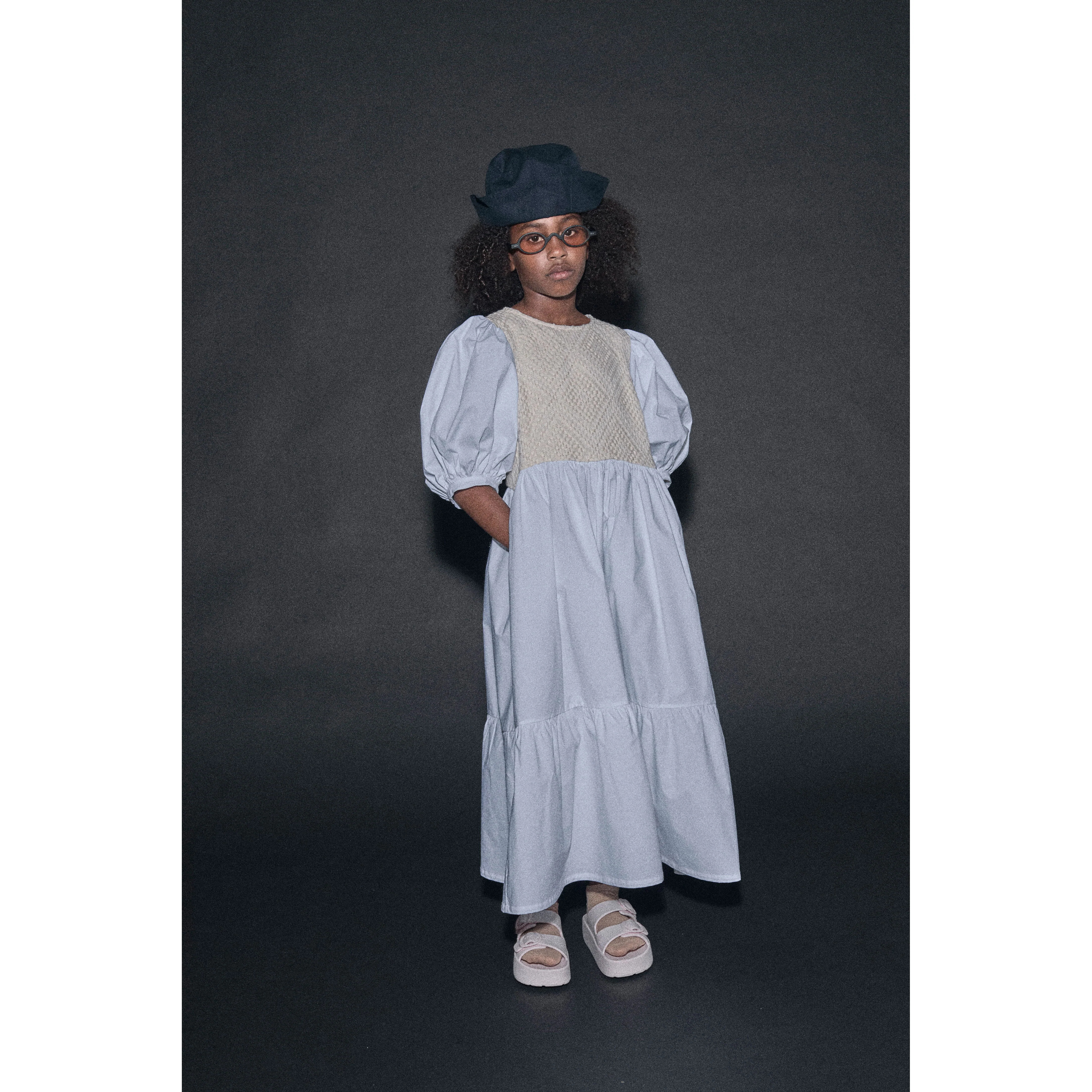 Little Creative Factory  Cream/White Iconic Dress - Image 2