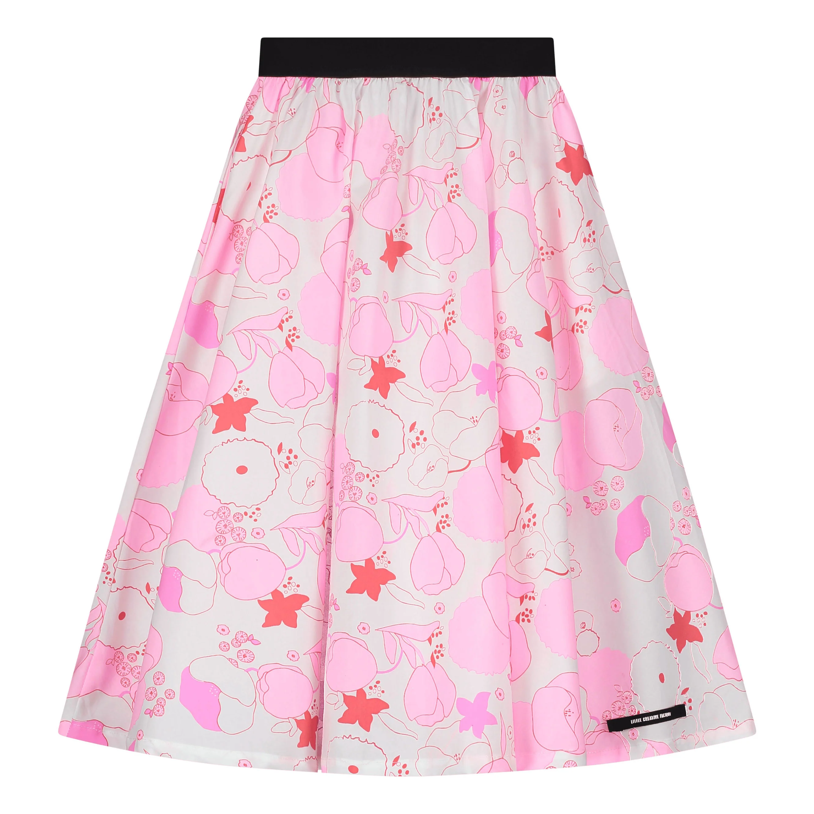 Little Creative Factory  Flower Print Coral Reef Skirt