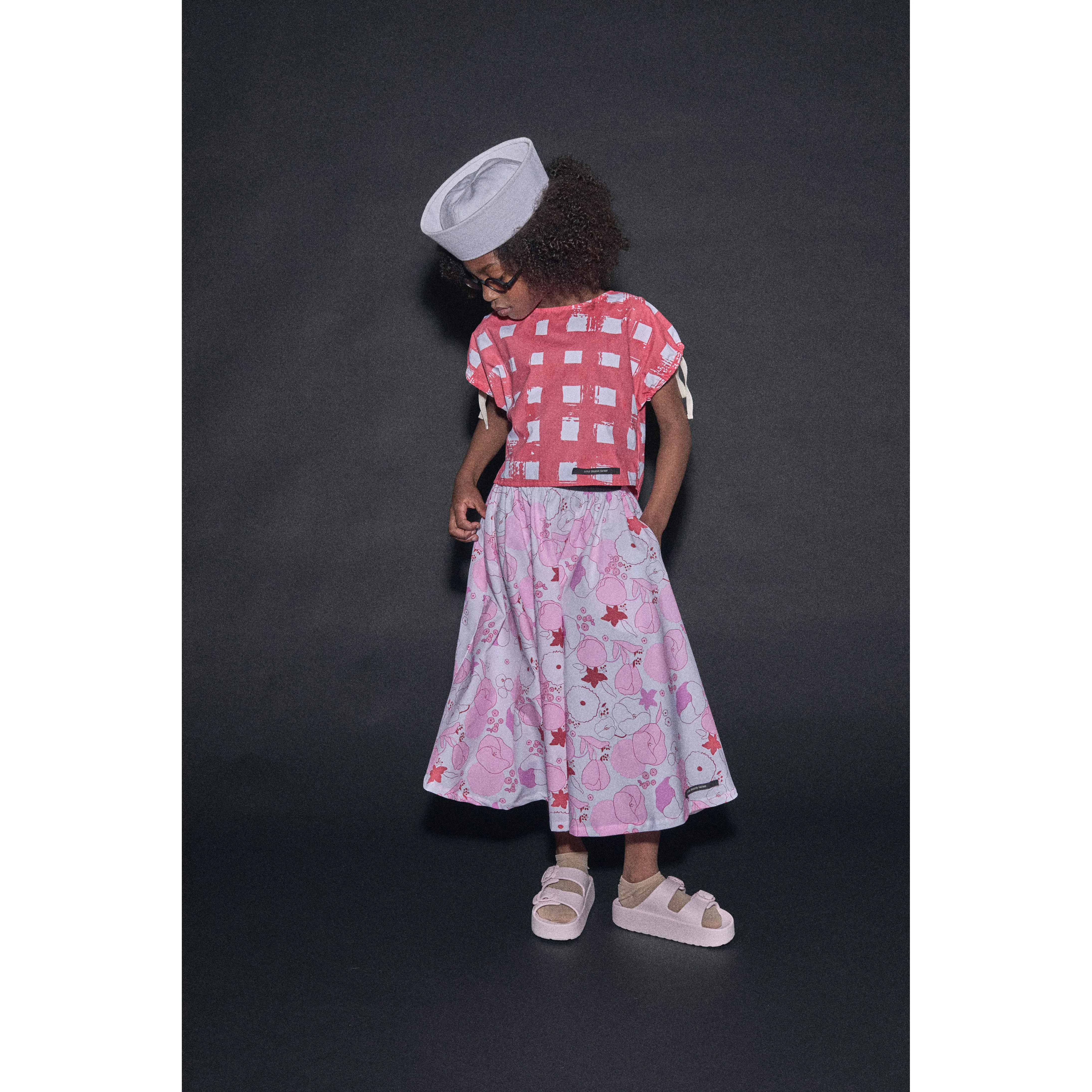 Little Creative Factory  Flower Print Coral Reef Skirt - Image 2