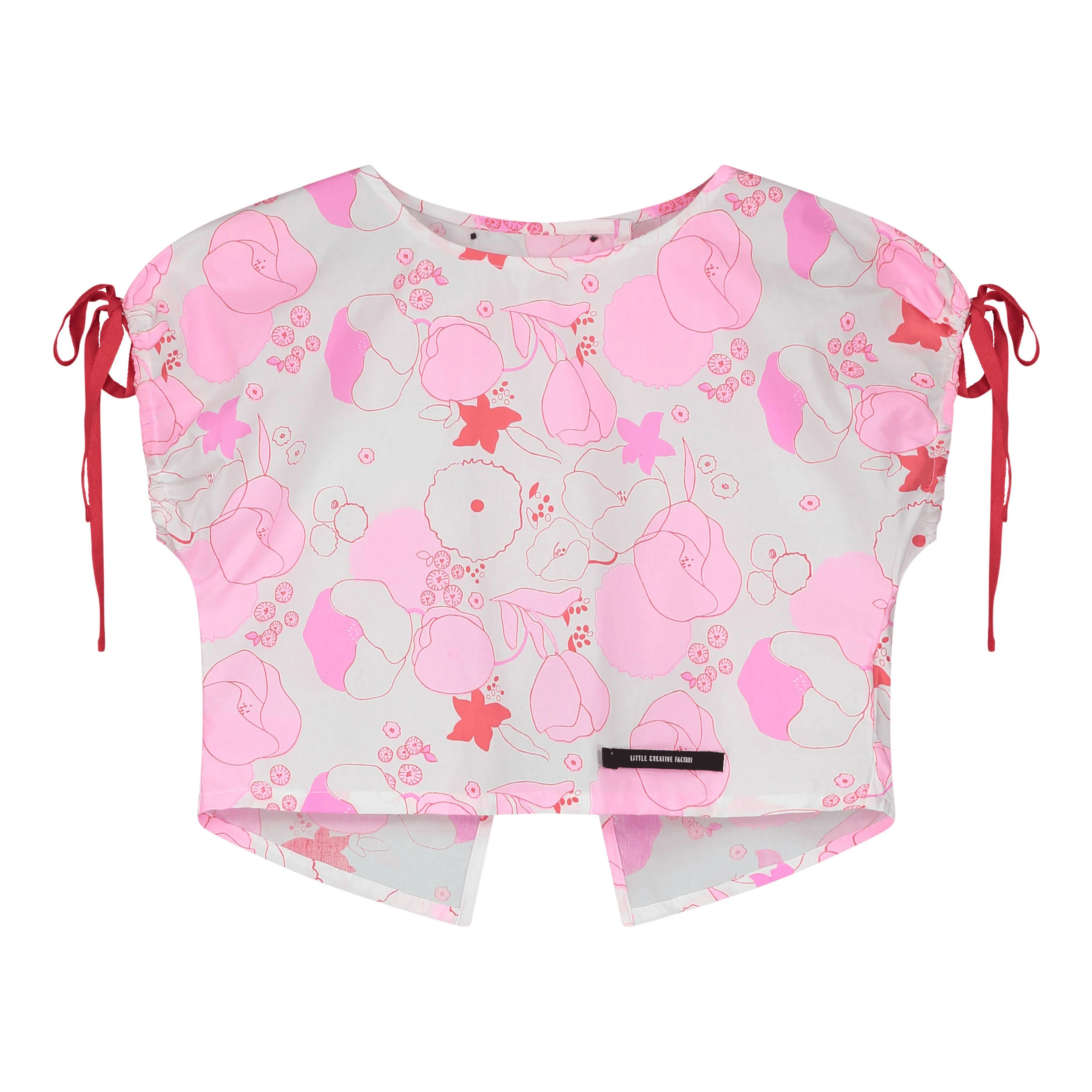 Little Creative Factory  Flower Print Coral Reef Top
