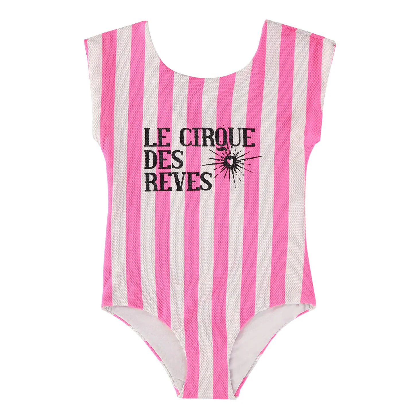Little Creative Factory Pink Striped Bathing Suit