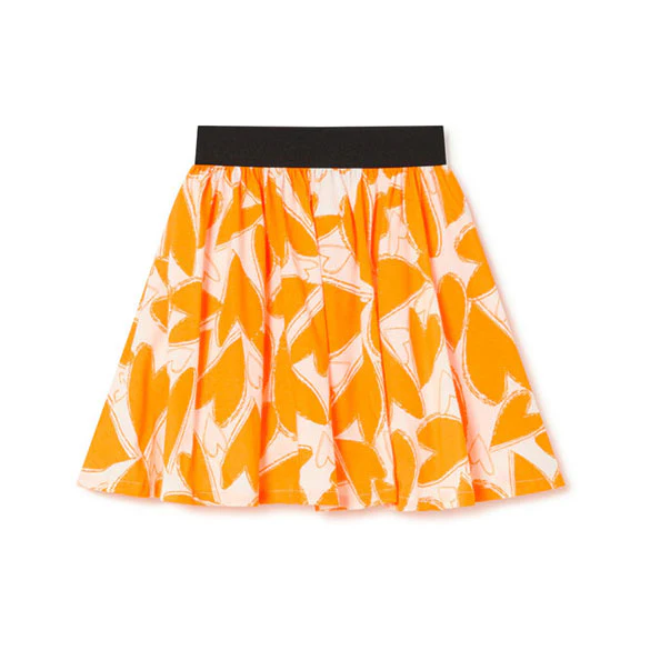 Little Creative Factory Orange Chaotic Love Mini Skirt