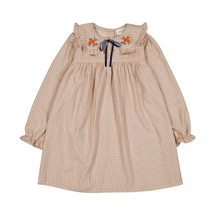 Louis Louise Beige Check Benjamine Dress