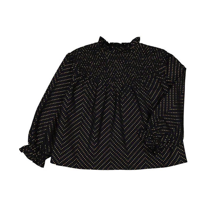 Louis Louise Black Gold Dot Marnie Blouse - Image 2