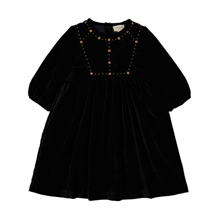 Louis Louise Black Velvet Mahani Dress