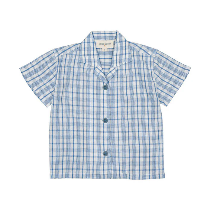 Louis Louise Blue Check Magnum Baby Shirt