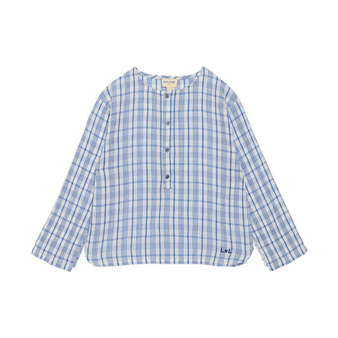 Louis Louise Blue Check Oncle Shirt