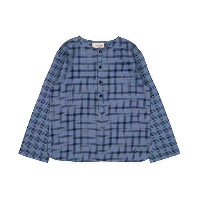 Louis Louise Blue Check Oncle Shirt