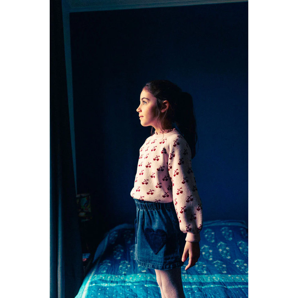 Louis Louise Blue Washed Denim Teacher Skirt - Image 2