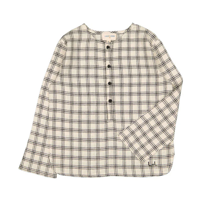 Louis Louise Cream Check Oncle Shirt - Image 2