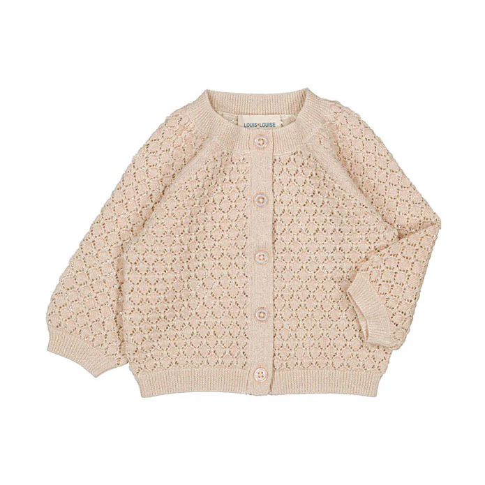 Louis Louise Cream Sucrine Baby Cardigan - Image 2