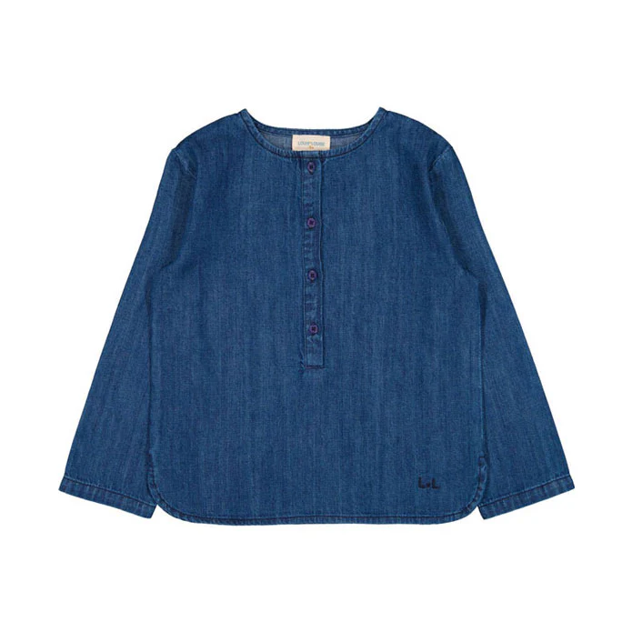 Louis Louise Dark Blue Denim Oncle Shirt