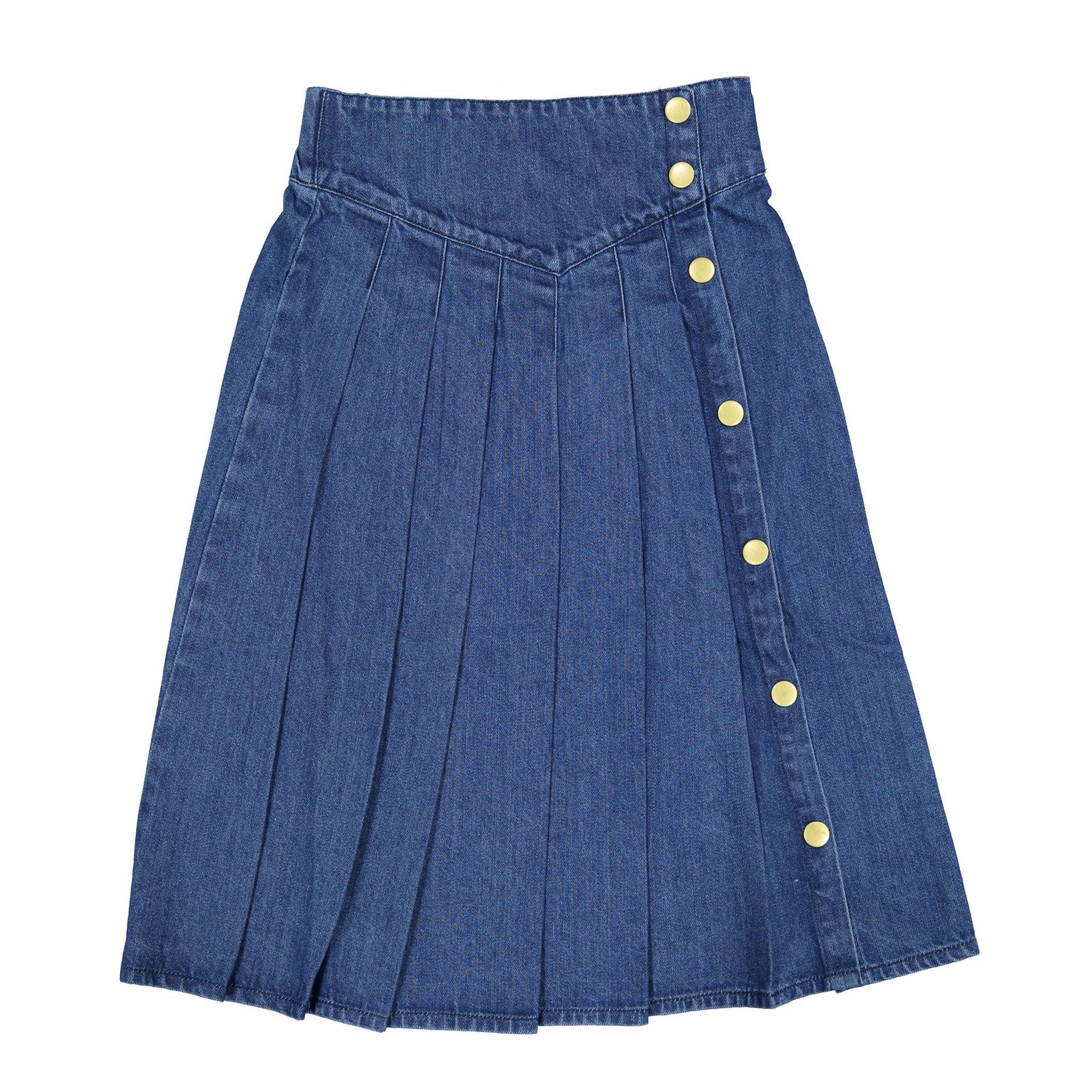 Louis Louise Dark Blue Denim Wallace Long Skirt