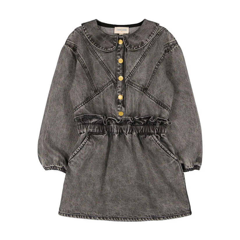 Louis Louise Grey Denim Thalia Dress