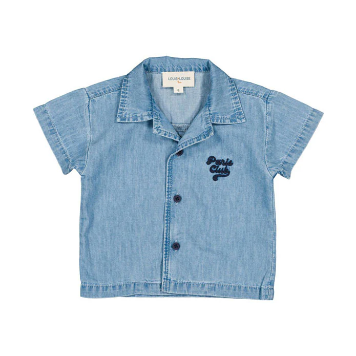 Louis Louise Light Blue Chambray Baby Magnum Shirt