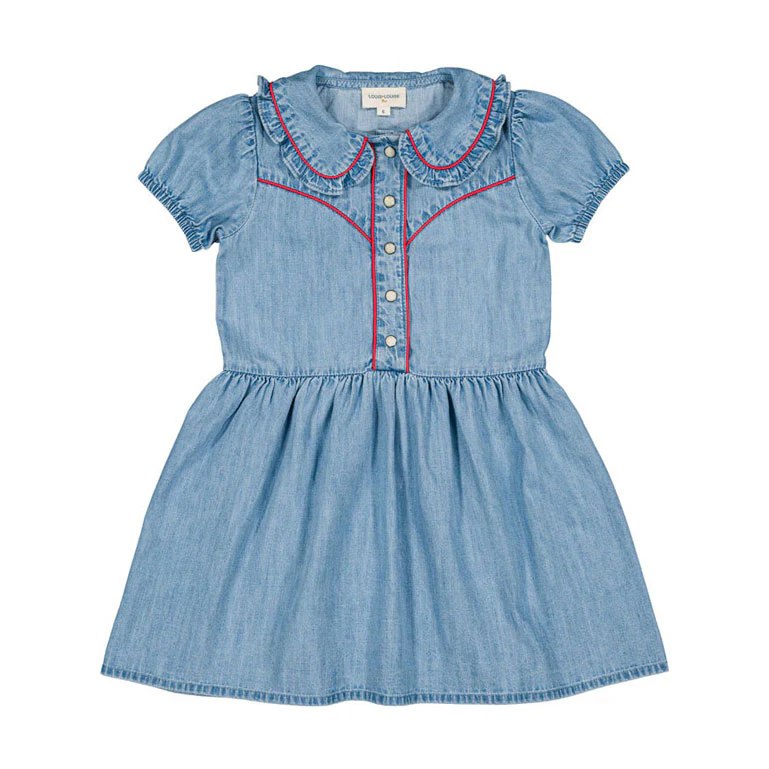 Louis Louise Light Blue Denim Calamity Dress