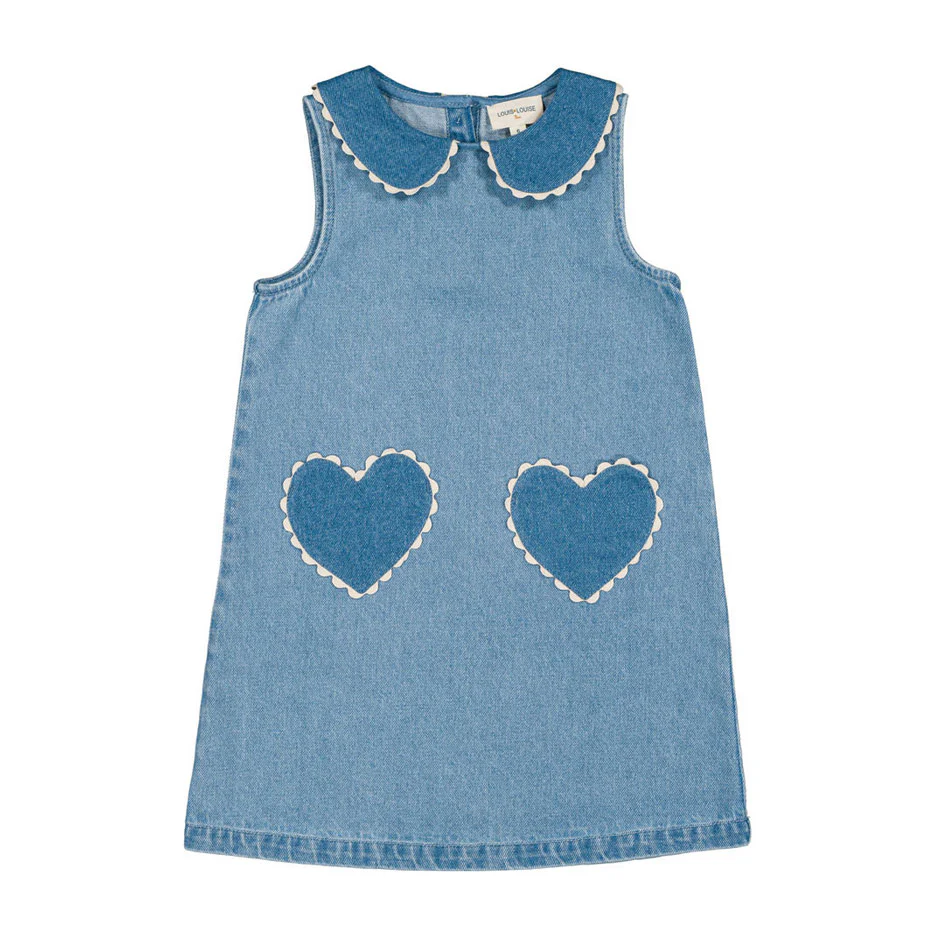 Louis Louise Light Blue Denim Mitsi Dress