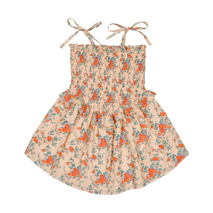 Louis Louise Nude/Orange Bouquet Eden Dress
