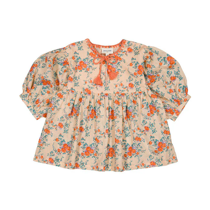 Louis Louise Nude/Orange Bouquet Poonam Tunic