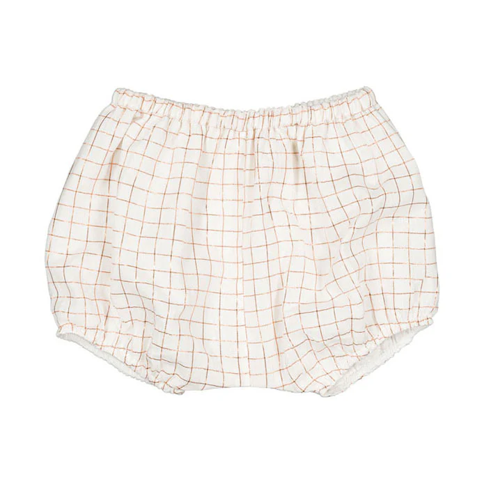 Louis Louise Off White Lurex Check London Bloomer
