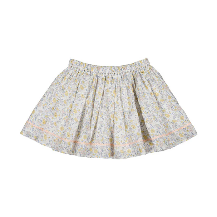 Louis Louise Off White Romantic Flower Opera Skirt