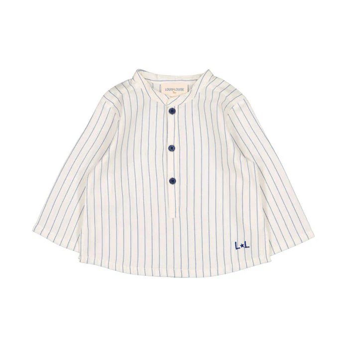 Louis Louise Off White Stripe Grand Pere Baby Shirt